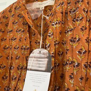 Daughters of India Midi Prairie Dress in Autumn, XS-NWT